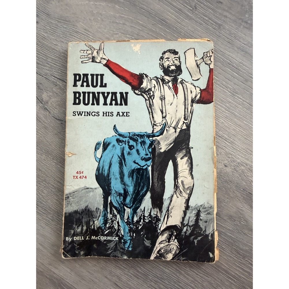 Vintage Paul Bunyan Swings His Axe paperback 1968 6th Printing Edition Collector